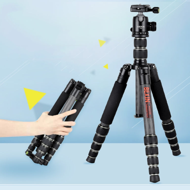 BEXIN BX285C K36 Portable Carbon Fiber Tripod for Dslr Digital DV Camcorder - free shipping - PMC TechLife - Order now!