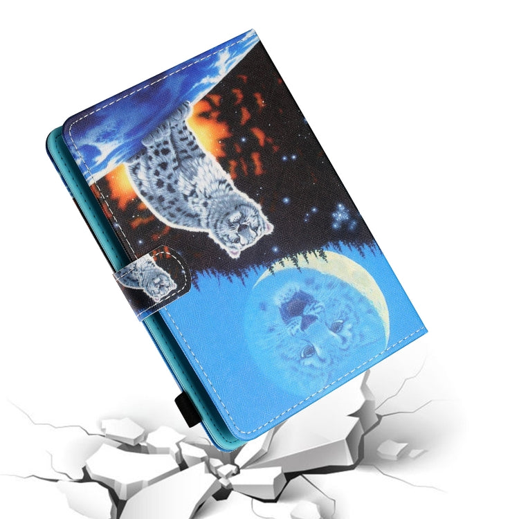 For 10 inch Tablet PC Universal Sewing Thread Horizontal Painted Flat Leather Case with Pen Cover & Anti Skid Strip & Card Slot & Holder(Double Shadow Tiger) - 10 - 11 inch by PMC TechLife | Online Shopping South Africa | PMC TechLife | Buy Now Pay Later Mobicred