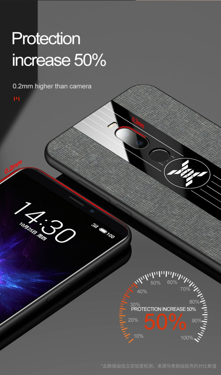 For Meizu Note 8 XINLI Stitching Cloth Texture Shockproof TPU Protective Case(Red) - free shipping - PMC Jewellery - Order now!