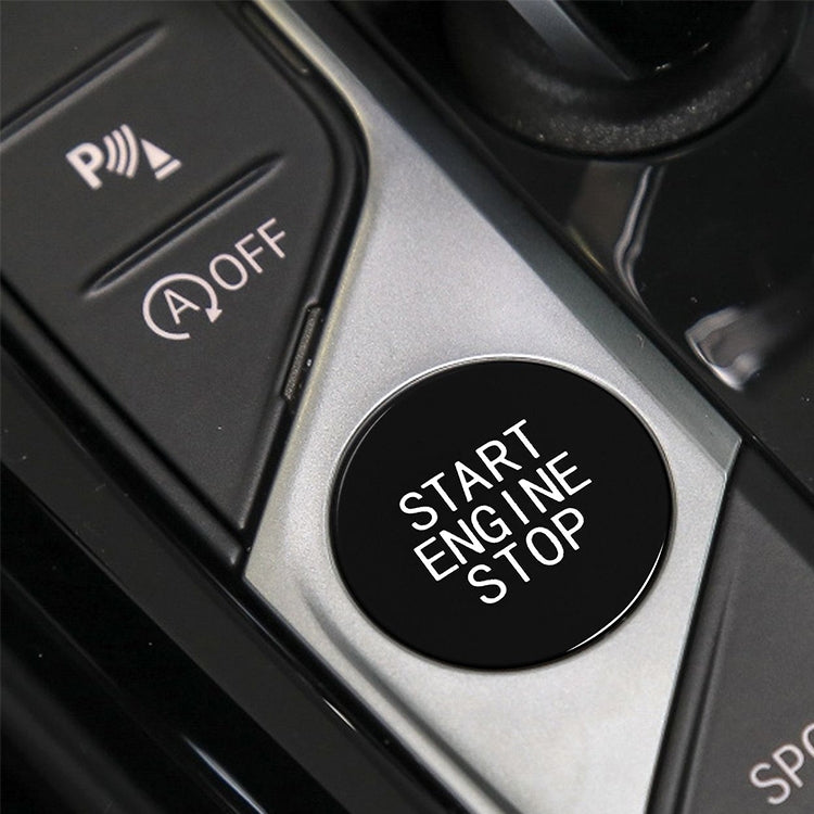 Car Carbon Fiber One-button Start Decorative Sticker for BMW 3 Series / G20 / G05 / G06 / G07 / G14 / G29 / F40 / F44(Black) - Car Interior Mouldings by PMC Jewellery | Online Shopping South Africa | PMC Jewellery | Buy Now Pay Later Mobicred