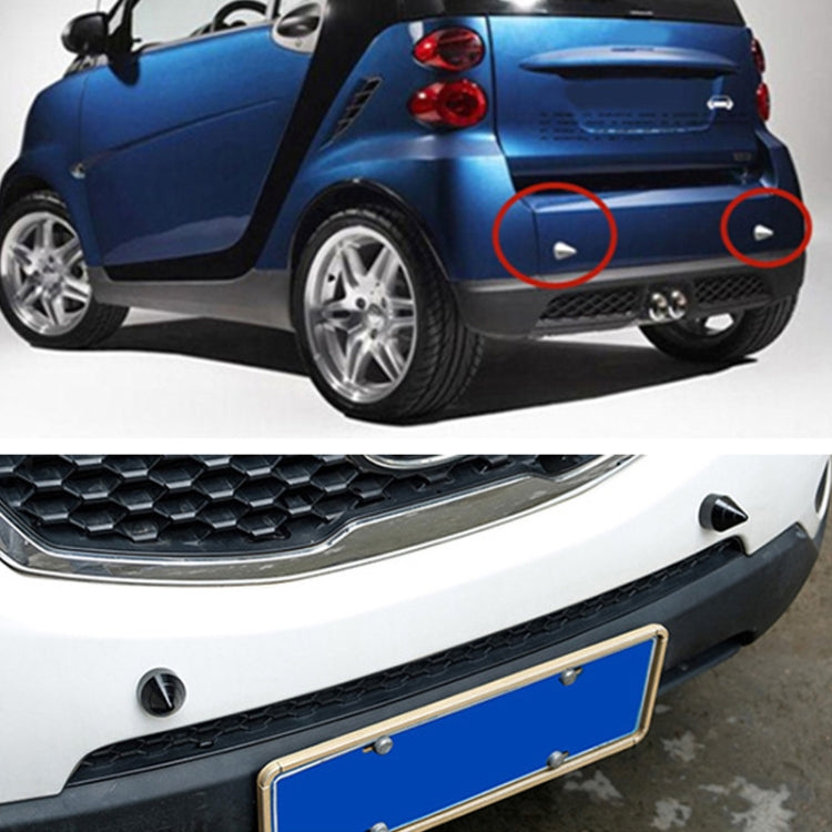 2 PCS Car Rear Anti-collision Tail Cone for Mercedes Benz Smart 2009-2014, Style:Pointed(Blue) - Decorative Strip by PMC Jewellery | Online Shopping South Africa | PMC Jewellery | Buy Now Pay Later Mobicred