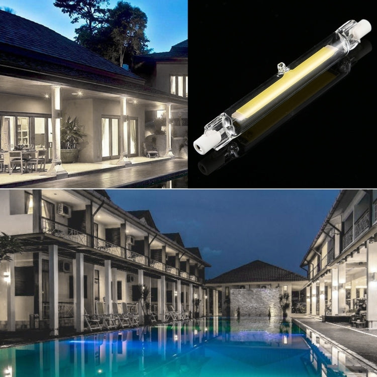 R7S 220V 15W 189mm COB LED Bulb Glass Tube Replacement Halogen Lamp Spot Light, Warm Light - LED Blubs & Tubes by PMc TechLife | Online Shopping South Africa | PMc TechLife | Buy Now Pay Later Mobicred