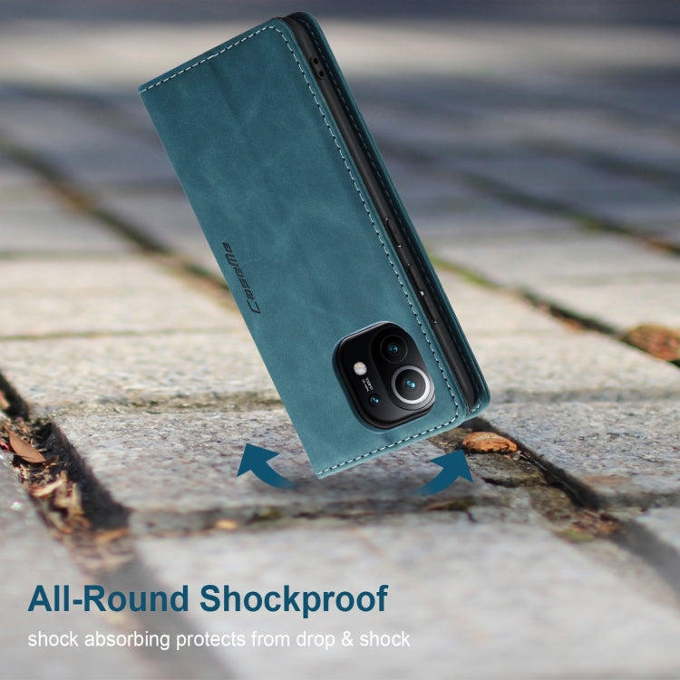 For Xiaomi Mi 11 CaseMe 013 Multifunctional Horizontal Flip Leather Case with Holder & Card Slot & Wallet(Blue) - Xiaomi Cases by CaseMe | Online Shopping South Africa | PMC Jewellery | Buy Now Pay Later Mobicred