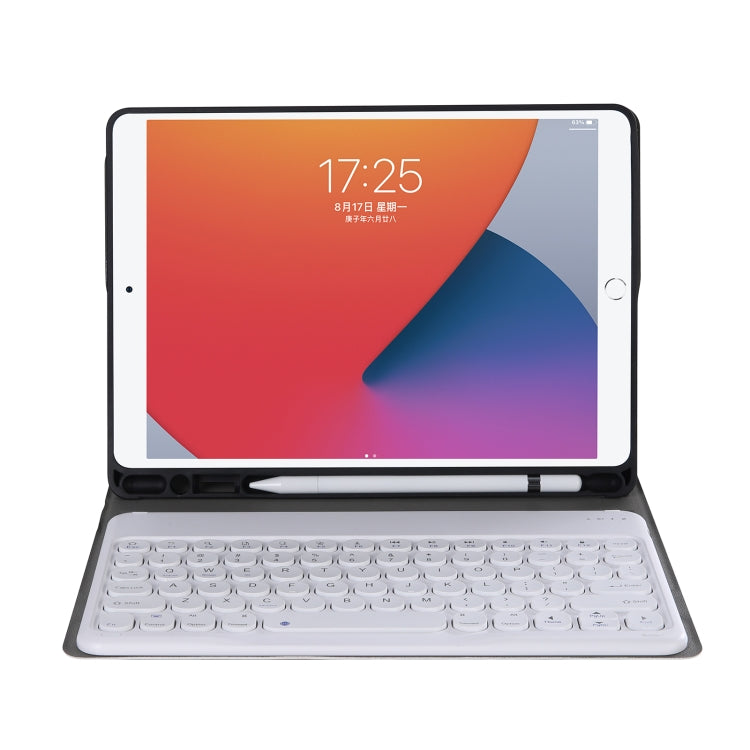 YA870B Detachable Lambskin Texture Round Keycap Bluetooth Keyboard Leather Tablet Case with Pen Slot & Stand For Samsung Galaxy Tab S7 T870 / T875 11 inch 2020(Gold) - Samsung Keyboard by PMC TechLife | Online Shopping South Africa | PMC TechLife