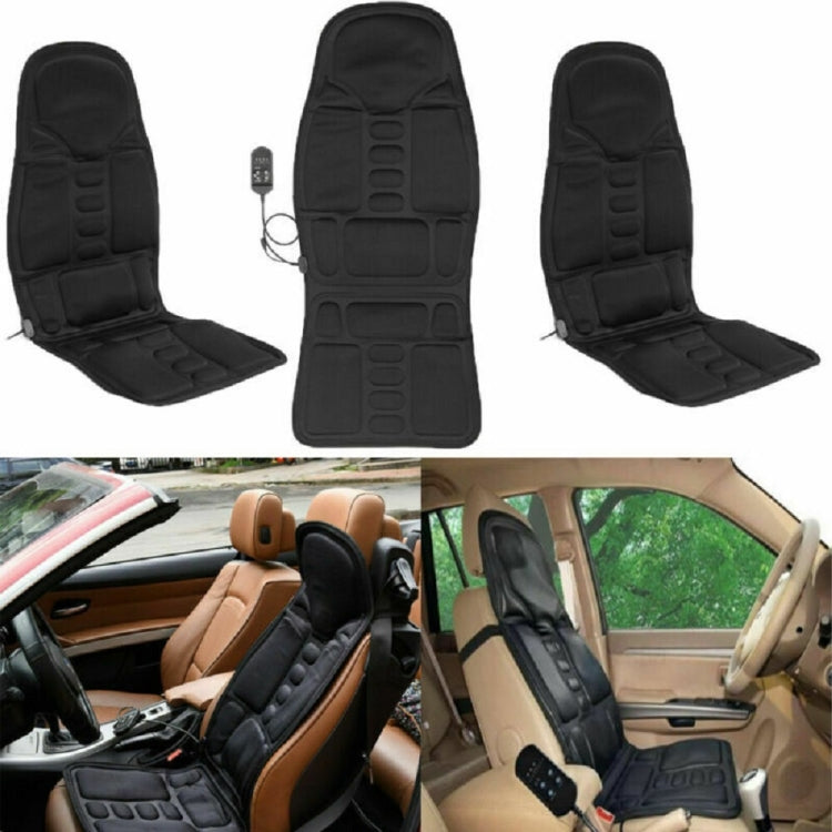 5 Massage Heads 8 Modes Car / Household Multifunctional Whole Body Cervical Massage Seat Cushion, Plug Type:US Plug(Black) - Seat Accessories by PMC TechLife | Online Shopping South Africa | PMC TechLife | Buy Now Pay Later Mobicred
