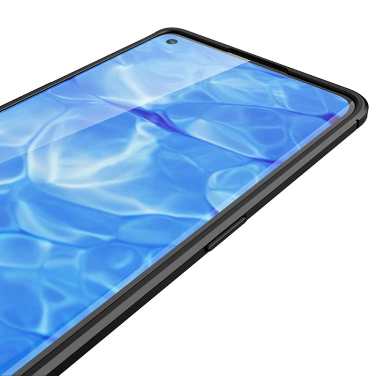 For OPPO Reno6 Pro 5G Litchi Texture TPU Shockproof Case(Blue) - OPPO Cases by PMC TechLife | Online Shopping South Africa | PMC TechLife