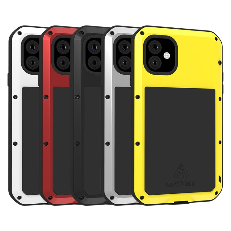 For iPhone 11 LOVE MEI Metal Shockproof Waterproof Dustproof Protective Case(Silver) - free shipping - PMC TechLife - Order now!