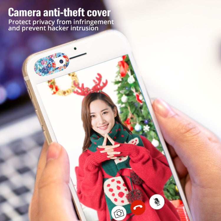 8 PCS Universal Oval Shape Design WebCam Cover Camera Cover for Desktop, Laptop, Tablet, Phones, Color Random(Flower Style) - Other by PMC TechLife | Online Shopping South Africa | PMC TechLife