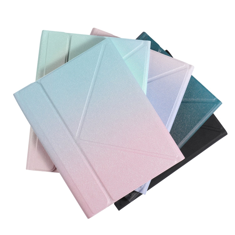 B011S Splittable Backlight Bluetooth Keyboard Leather Tablet Case with Triangle Holder & Pen Slot For iPad Air 5 2022 / Pro 11 inch 2021 & 2020 & 2018 / Air 4 10.9 inch(Black Diamond Pattern) - free shipping - PMC TechLife - Order now!