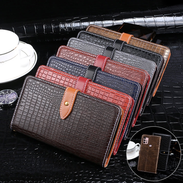 For Lenovo K13 Note idewei Crocodile Texture Horizontal Flip Leather Case with Holder & Card Slots & Wallet(Dark Blue) - free shipping - PMC Jewellery - Order now!