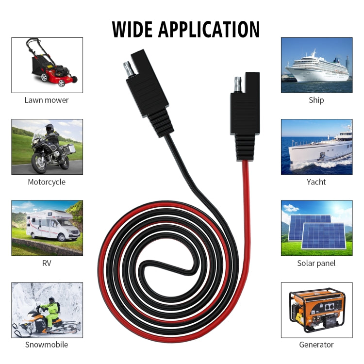 CS-1423B1 1m Double SAE Socket Cable - DIY Cables by PMC TechLife | Online Shopping South Africa | PMC TechLife | Buy Now Pay Later Mobicred