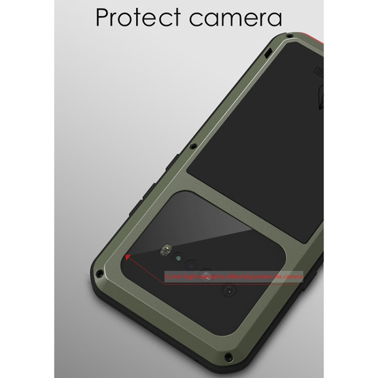 For LG V60 ThinQ 5G LOVE MEI Metal Shockproof Waterproof Dustproof Protective Case with Glass(Yellow) - free shipping - PMC TechLife - Order now!