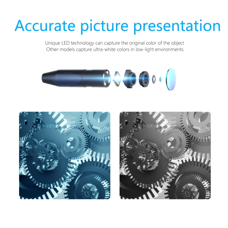 P90 14mm 4.5 inch HD 500W Autofocus Camera Endoscope Portable Waterproof Industrial Pipe Endoscope, Hard Cable Length: 10m - by PMC Jewellery | Online Shopping South Africa | PMC Jewellery | Buy Now Pay Later Mobicred