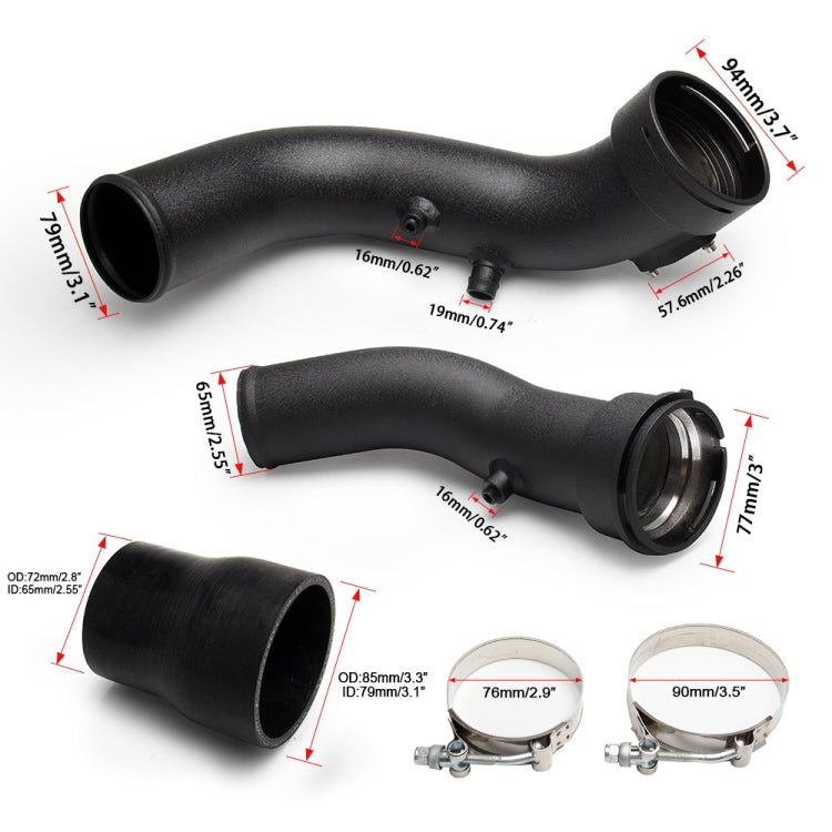 JQG1007 Car Modified Intake Pipe Kit for BMW 335i N55 - Engine Fittings by PMC TechLife | Online Shopping South Africa | PMC TechLife | Buy Now Pay Later Mobicred