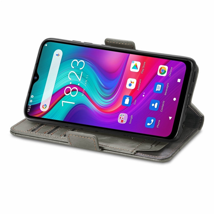 For Doogee X96 Pro CaseNeo Business Splicing Dual Magnetic Buckle Horizontal Flip PU Leather Case with Holder & Card Slots & Wallet(Grey) - More Brand by PMC TechLife | Online Shopping South Africa | PMC TechLife | Buy Now Pay Later Mobicred
