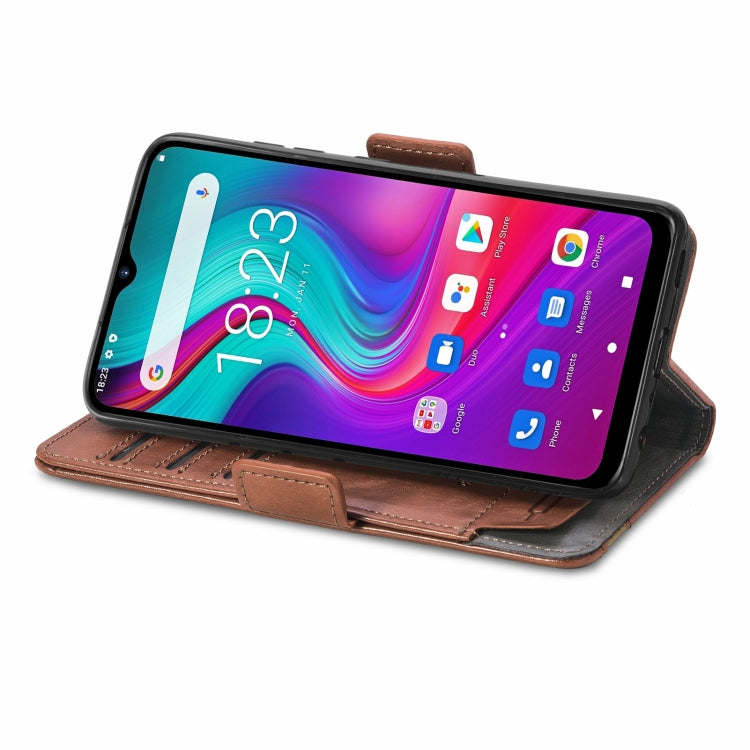 For Doogee X96 Pro CaseNeo Business Splicing Dual Magnetic Buckle Horizontal Flip PU Leather Case with Holder & Card Slots & Wallet(Brown) - More Brand by PMC TechLife | Online Shopping South Africa | PMC TechLife | Buy Now Pay Later Mobicred