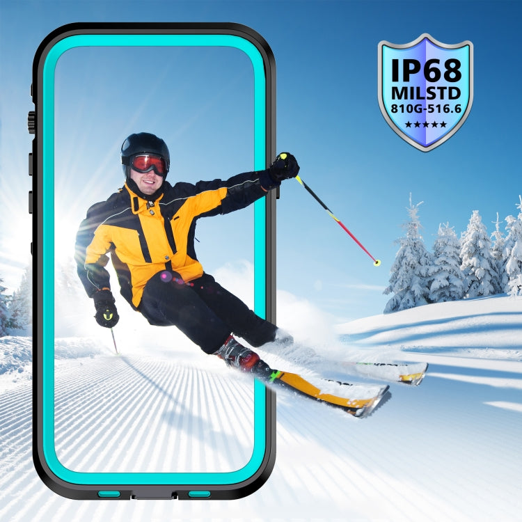 For iPhone 13 Pro Max RedPepper Transparent Dot Shockproof Waterproof PC + TPU Protective Case (Blue) - iPhone 13 Pro Max Cases by RedPepper | Online Shopping South Africa | PMc TechLife | Buy Now Pay Later Mobicred