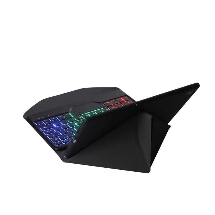 BM10S Backlight Edition Diamond Texture Detachable Bluetooth Keyboard Leather Tablet Case with Pen Slot & Triangular Back Support For Lenovo Smart Tab M10 HPD Plus TB-X606F 10.3 inch(Black) - free shipping - PMC TechLife - Order now!