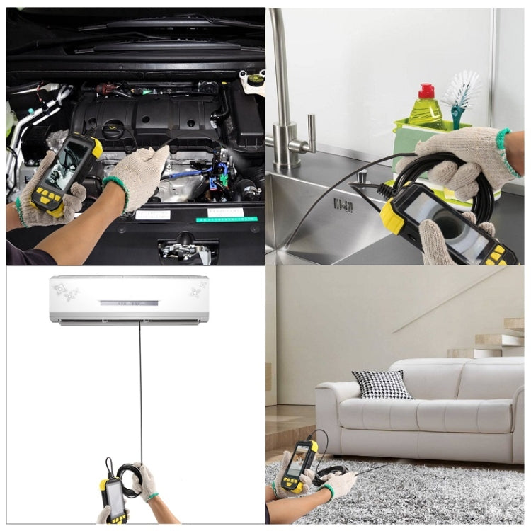 Y19 8mm Single Lens Hand-held Hard-wire Endoscope with 4.3-inch IPS Color LCD Screen, Cable Length:2m(Yellow) - by PMC Jewellery | Online Shopping South Africa | PMC Jewellery | Buy Now Pay Later Mobicred