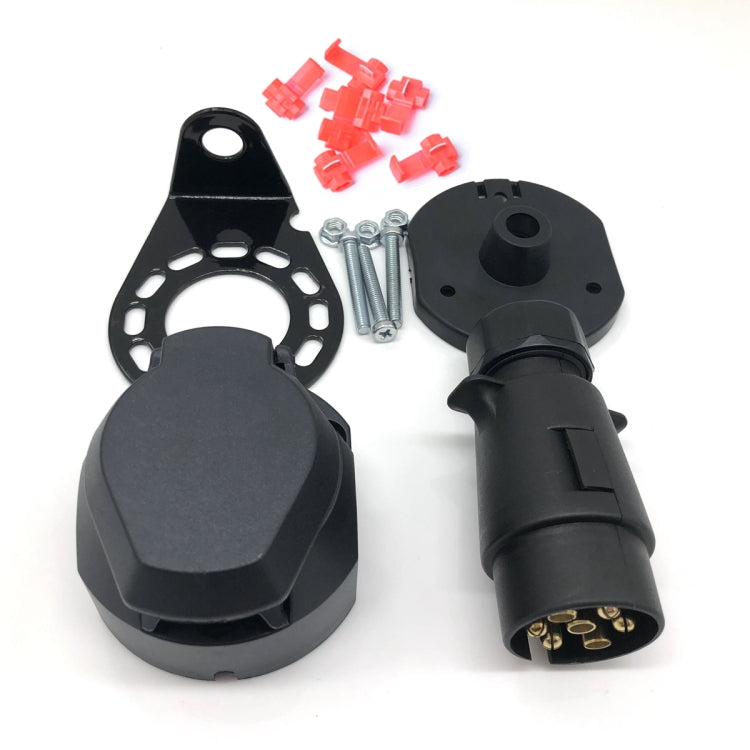 A0364 7 Pins 12N Electrics Converter Trailer Caravan Plug and Socket Adapter Connector - Terminal connectors by PMC TechLife | Online Shopping South Africa | PMC TechLife | Buy Now Pay Later Mobicred