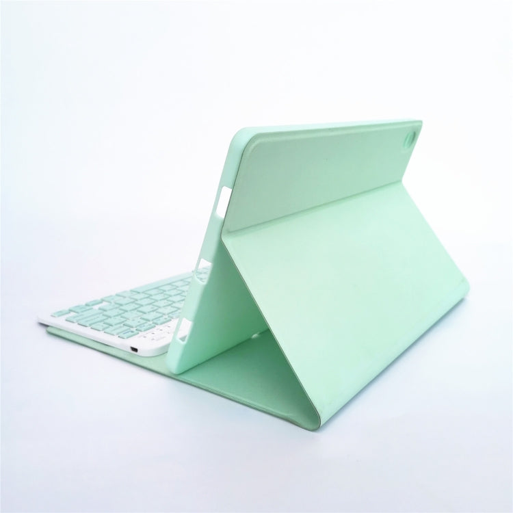 For Lenovo Pad Tab P11 11 inch TB-J606F LX110 Solid Color Detachable Square Keycap Bluetooth Keyboard Leather Tablet Case with Stand(Green) - Lenovo Keyboard by PMC TechLife | Online Shopping South Africa | PMC TechLife