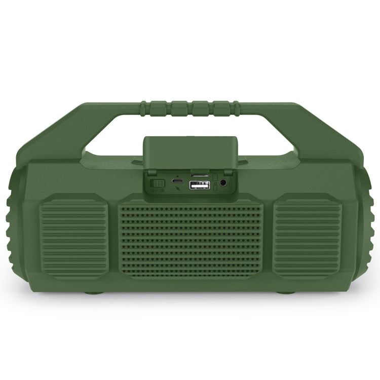 NewRixing NR-4025P with Screen Outdoor Splash-proof Water Portable Bluetooth Speaker, Support Hands-free Call / TF Card / FM / U Disk(Green) - free shipping - PMC Jewellery - Order now!