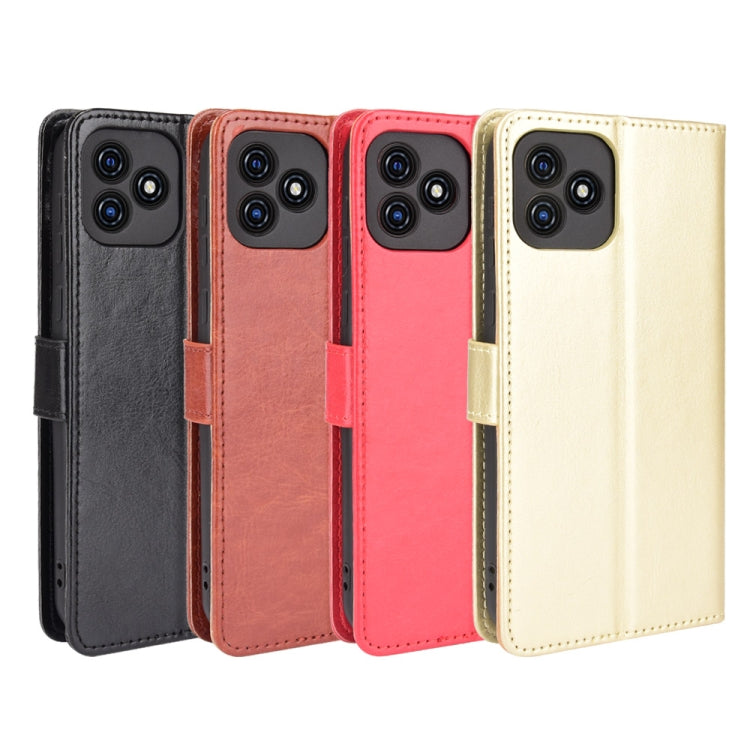 For Blackview Oscal C20 Crazy Horse Texture Horizontal Flip Leather Case with Holder & Card Slots & Lanyard(Gold) - More Brand by PMC TechLife | Online Shopping South Africa | PMC TechLife