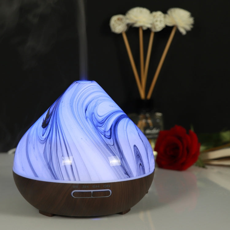 400ml Volcano Shape Humidifier Glass Aromatherapy Machine Automatic Alcohol Sprayer, Plug Specification:EU Plug(Coffee) - free shipping - PMC TechLife - Order now!