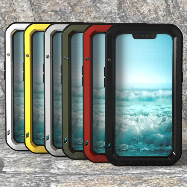 For iPhone 13 mini LOVE MEI Metal Shockproof Life Waterproof Dustproof Protective Phone Case (Army Green) - free shipping - PMC TechLife - Order now!