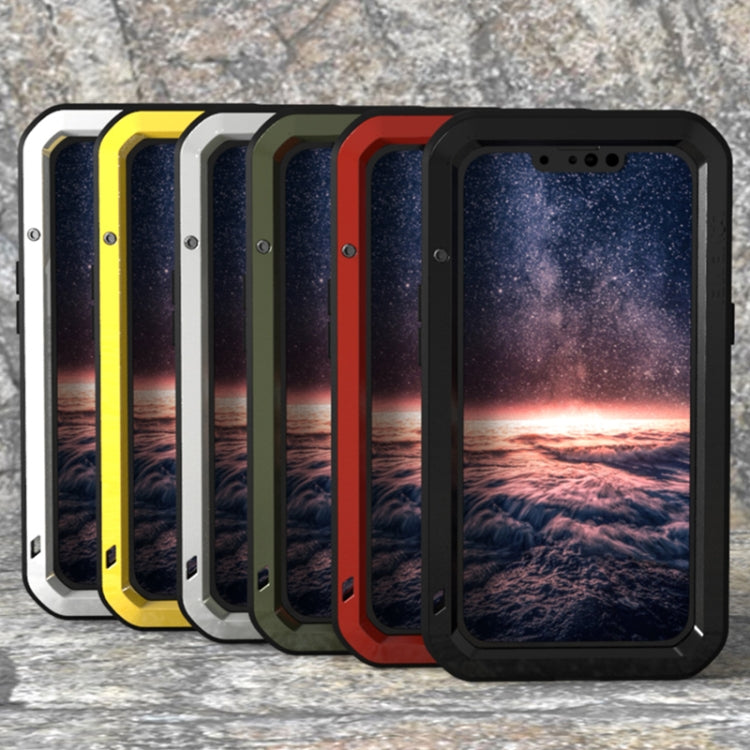 For iPhone 13 LOVE MEI Metal Shockproof Life Waterproof Dustproof Protective Phone Case(Red) - free shipping - PMC TechLife - Order now!