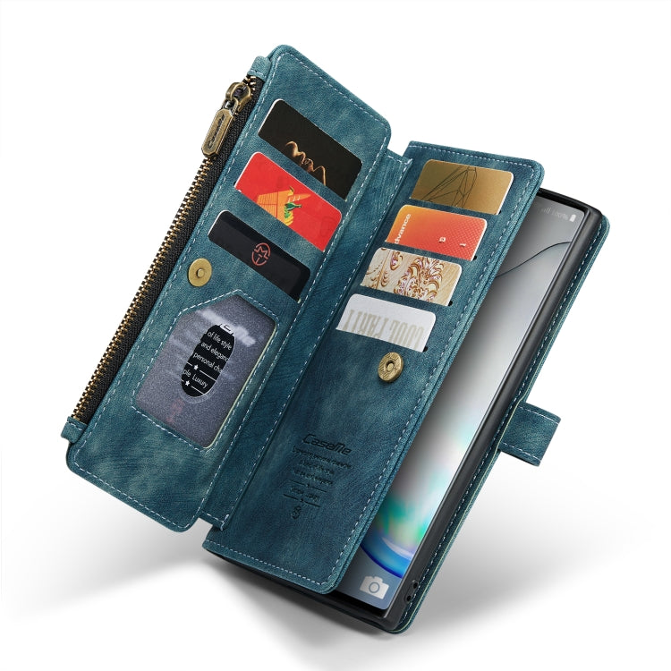 For Samsung Galaxy Note10 CaseMe-C30 Multifunctional Horizontal Flip PU + TPU Phone Case(Blue) - free shipping - PMC Jewellery - Order now!