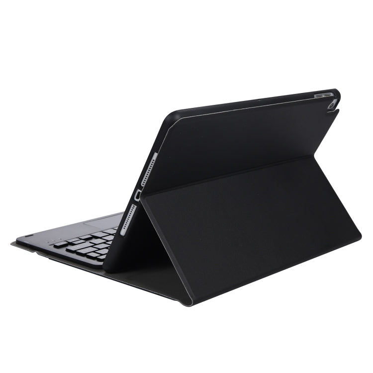 A102B-A Lambskin Texture Square Keycap Bluetooth Keyboard Leather Case with Touch Control For iPad Pro 10.5 inch / 10.2 2021 & 2020 & 2019 / Air 3(Black) - Universal by PMC TechLife | Online Shopping South Africa | PMC TechLife