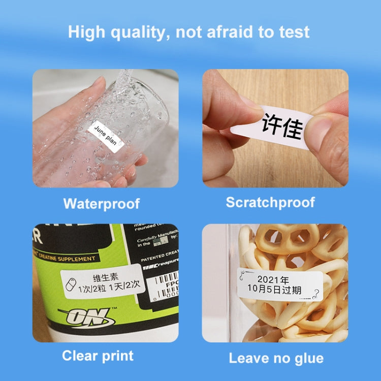 10 x 25mm 240 Sheets Thermal Printing Label Paper Stickers For NiiMbot D101 / D11(Red) - free shipping - PMC TechLife - Order now!