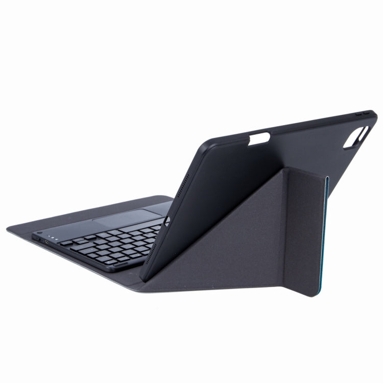 H-109CS Touch Backlight Bluetooth Keyboard Leather Case with Rear Three-fold Holder For iPad Pro 11 inch 2021 & 2020 & 2018 / Air 2020 10.9(Dark Night Green) - Universal by PMC TechLife | Online Shopping South Africa | PMC TechLife