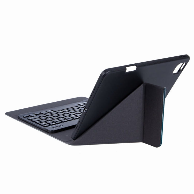 H-109 Bluetooth Keyboard Leather Case with Rear Three-fold Holder For iPad Pro 11 inch 2021 & 2020 & 2018 / Air 2020 10.9(Black) - Universal by PMC TechLife | Online Shopping South Africa | PMC TechLife