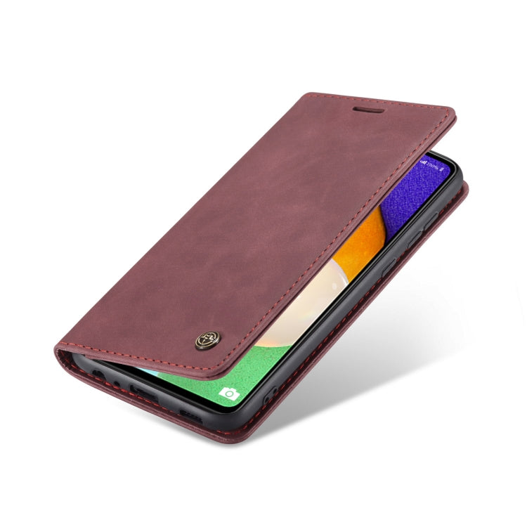 For Samsung Galaxy A53 5G CaseMe 013 Multifunctional Horizontal Flip Leather Phone Case(Wine Red) - free shipping - PMC Jewellery - Order now!