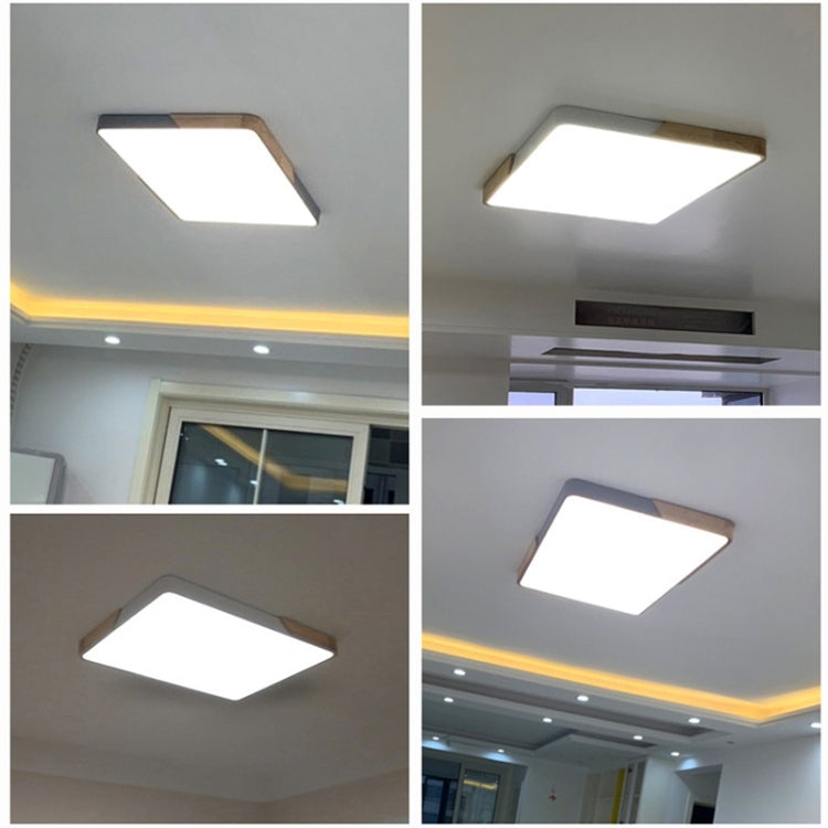Wood Macaron LED Square Ceiling Lamp, White Light, Size:40cm(White) - Celling Lights & Chandeliers by PMc TechLife | Online Shopping South Africa | PMc TechLife | Buy Now Pay Later Mobicred