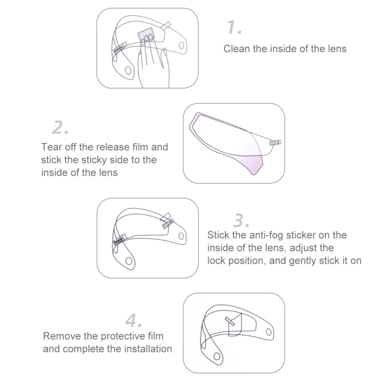 Visor Anti-fog PC Shield Helmet Lens Film(25.0 x 9.0cm) - Others by PMC TechLife | Online Shopping South Africa | PMC TechLife