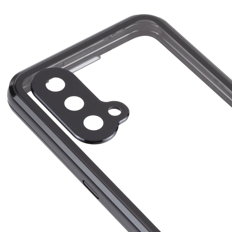 For OnePlus Nord CE 5G Full Cover Magnetic Metal Tempered Glass Phone Case(Black) - OnePlus Cases by PMC TechLife | Online Shopping South Africa | PMC TechLife