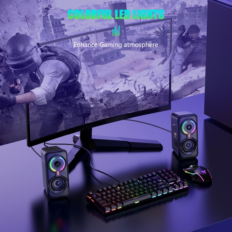 ONIKUMA L6 RGB Lighting Computer Audio with Bluetooth Function(Black) - free shipping - PMC Jewellery - Order now!