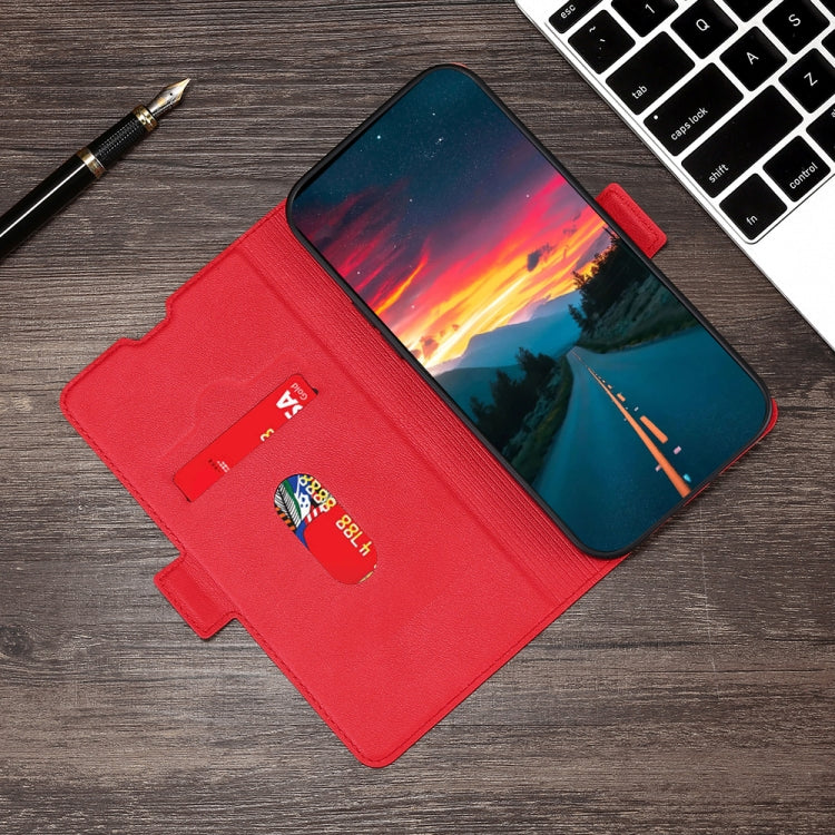 For Doogee Y8 Ultra-thin Voltage Side Buckle PU + TPU Leather Phone Case(Red) - More Brand by PMC TechLife | Online Shopping South Africa | PMC TechLife | Buy Now Pay Later Mobicred