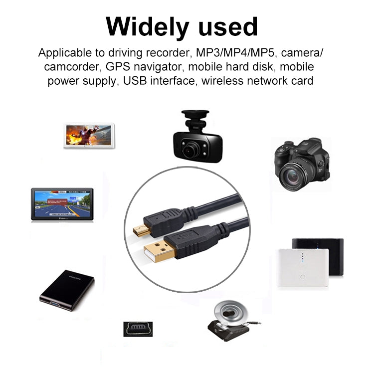 15m Mini 5 Pin to USB 2.0 Camera Extension Data Cable - by PMC TechLife | Online Shopping South Africa | PMC TechLife | Buy Now Pay Later Mobicred
