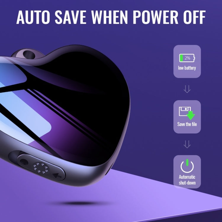 Q66 Heart Pendant Smart HD Noise Reduction Voice Control Recording Pen, Capacity:4GB - Recording Pen by PMC TechLife | Online Shopping South Africa | PMC TechLife | Buy Now Pay Later Mobicred