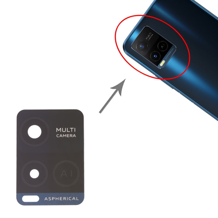 For vivo Y32 V2158A 10pcs Back Camera Lens - Camera Parts by PMC TechLife | Online Shopping South Africa | PMC TechLife