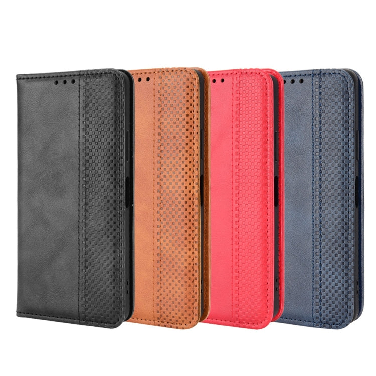 For Blackview A95 Magnetic Buckle Retro Texture Leather Phone Case(Blue) - free shipping - PMC TechLife - Order now!