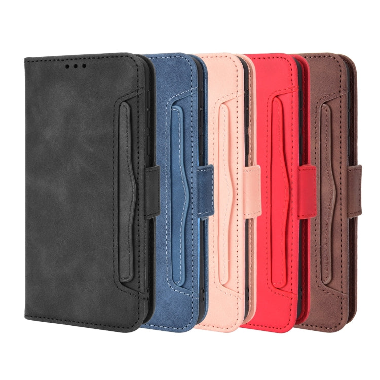 For Blackview A95 Skin Feel Calf Texture Card Slots Leather Phone Case(Pink) - More Brand by PMC TechLife | Online Shopping South Africa | PMC TechLife