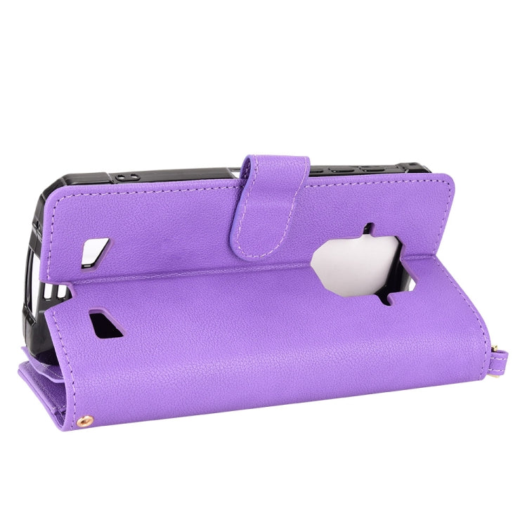 For Doogee S86 / S86 Pro Litchi Texture Zipper Leather Phone Case(Purple) - Doogee Cases by PMC TechLife | Online Shopping South Africa | PMC TechLife | Buy Now Pay Later Mobicred