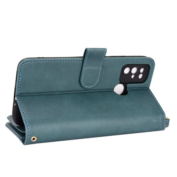 For Doogee X96 Pro Litchi Texture Zipper Leather Phone Case(Green) - Doogee Cases by PMC TechLife | Online Shopping South Africa | PMC TechLife | Buy Now Pay Later Mobicred