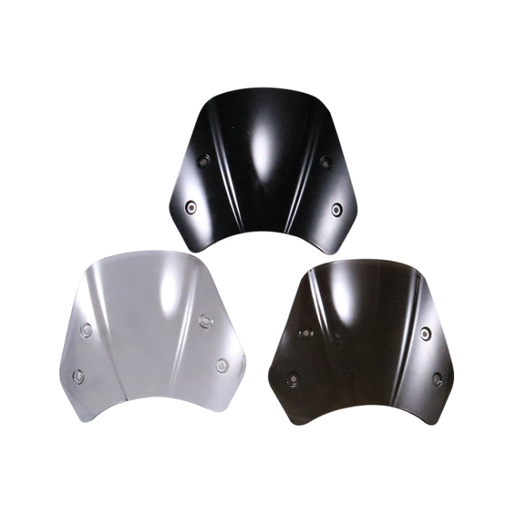 HP-DF016-B Motorcycle Front Windshield for Benelli Leoncino Trail 250(Black) - Others by PMC TechLife | Online Shopping South Africa | PMC TechLife | Buy Now Pay Later Mobicred