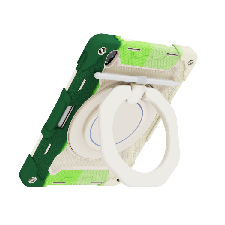 For OPPO Pad Armor Contrast Color Silicone + PC Tablet Case(Colorful Green) - OPPO by PMC TechLife | Online Shopping South Africa | PMC TechLife | Buy Now Pay Later Mobicred